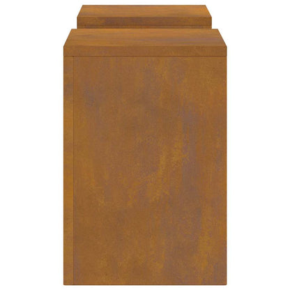 Supporti per piante 2 pcs Ruggine 24 x 24 x 35 cm