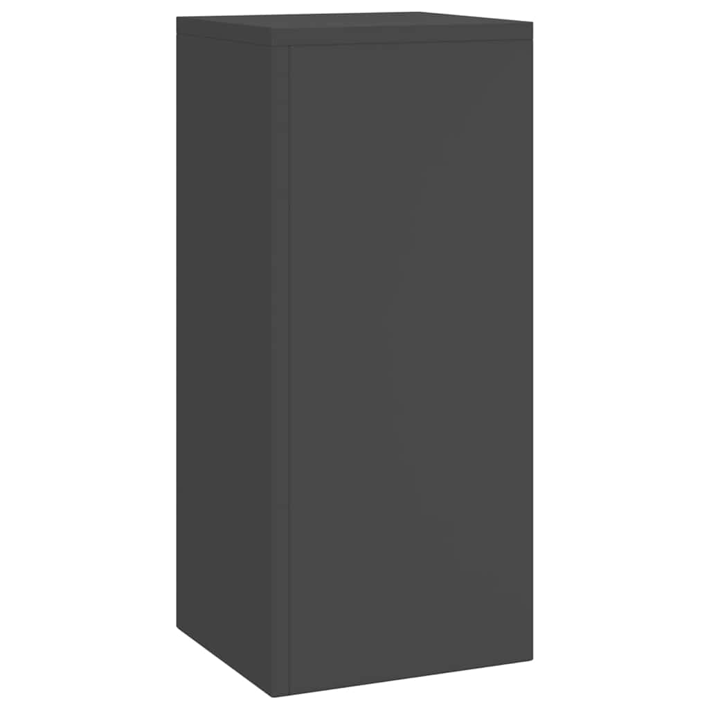 Supporti per piante 2 pcs Nero 24 x 24 x 55 cm Acciaio