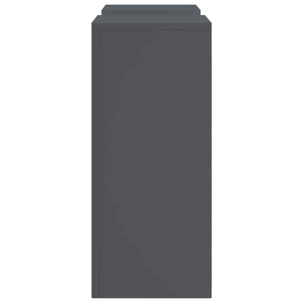 Supporti per piante 2 pcs Antracite 24 x 24 x 55 cm Acciaio