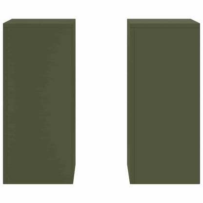 Supporti per piante 2 pcs Oliver verde 24 x 24 x 55 cm Acciaio