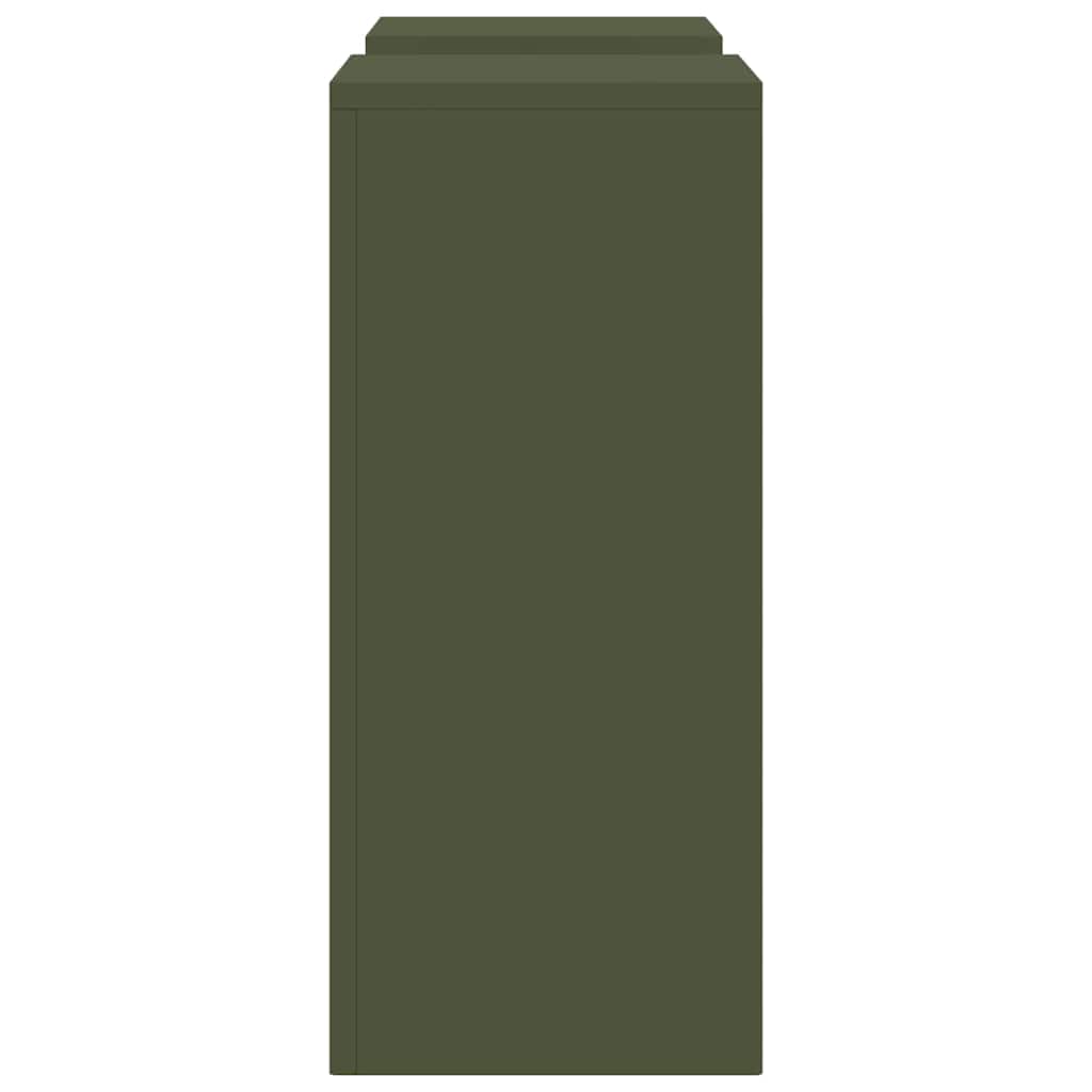 Supporti per piante 2 pcs Oliver verde 24 x 24 x 55 cm Acciaio