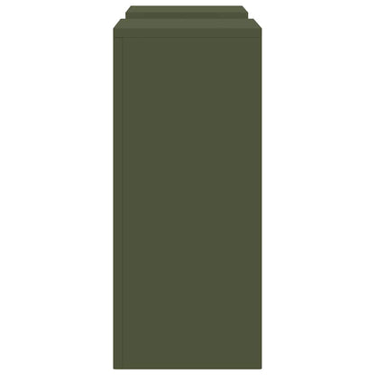 Supporti per piante 2 pcs Oliver verde 24 x 24 x 55 cm Acciaio