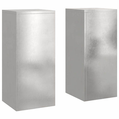 Supporti per piante 2 pcs Argento 24 x 24 x 55 cm