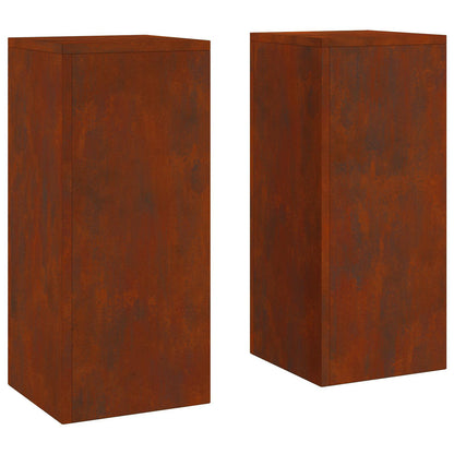 Supporto per piante 2 pcs Ruggine 24 x 24 x 55 cm | homemem39