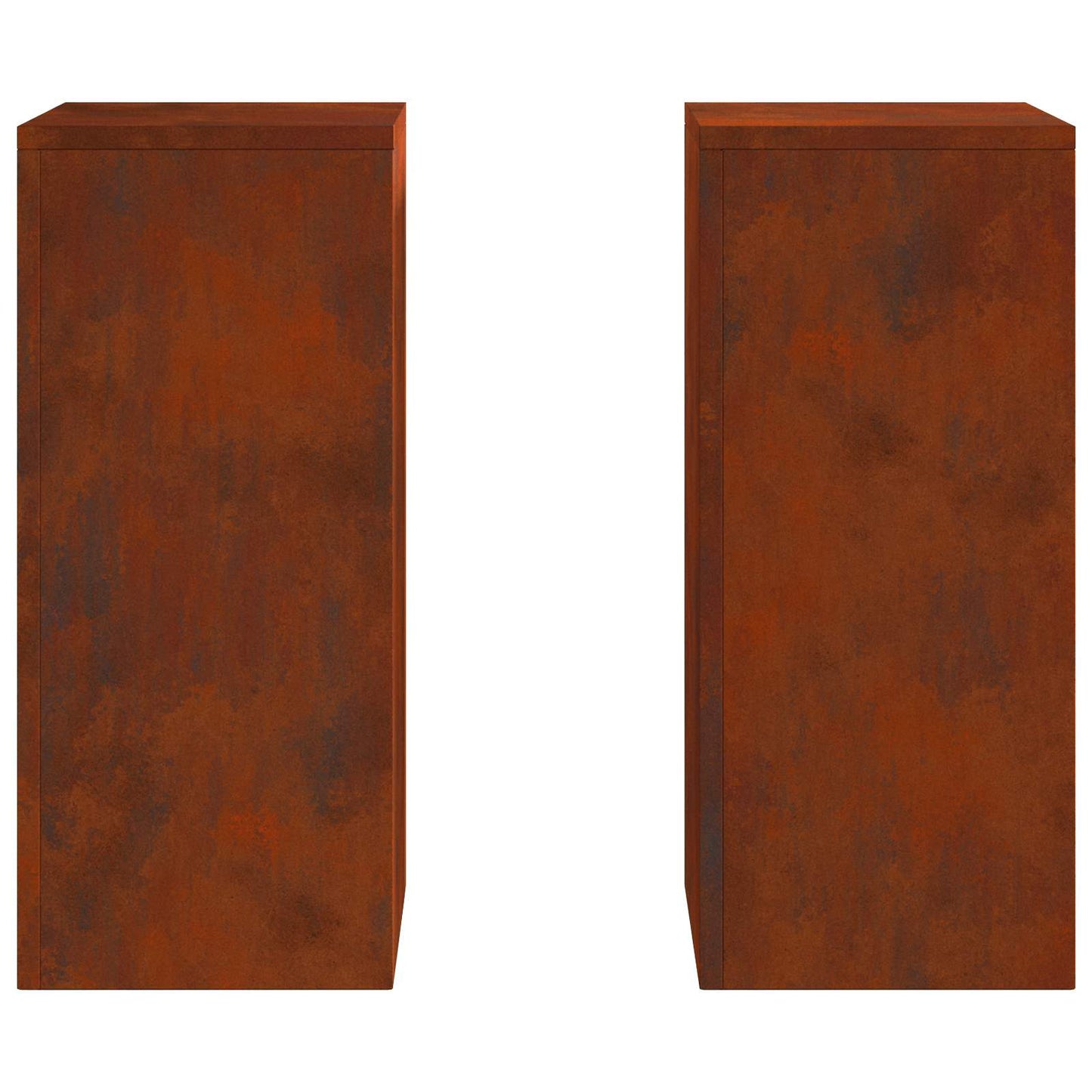 Supporto per piante 2 pcs Ruggine 24 x 24 x 55 cm | homemem39