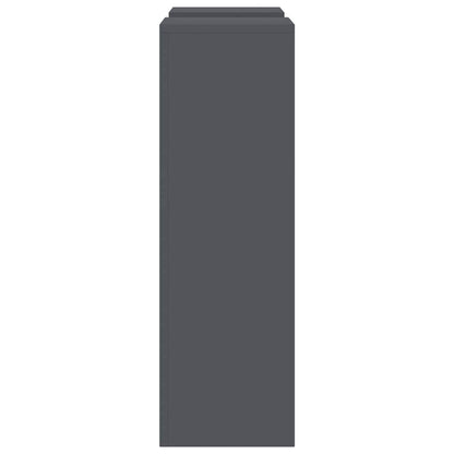 Supporti per piante 2 pcs Antracite 24 x 24 x 75 cm Acciaio