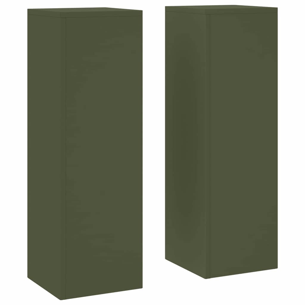 Supporti per piante 2 pcs Oliver verde 24 x 24 x 75 cm Acciaio