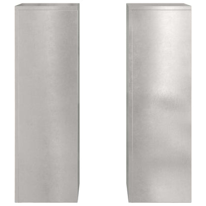 Supporti per piante 2 pcs Argento 24 x 24 x 75 cm