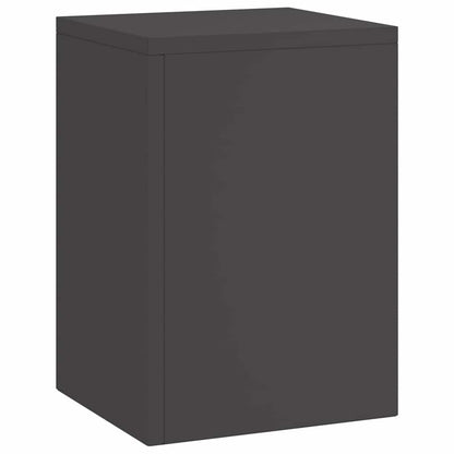Supporti per piante 3 pcs Nero 24 x 24 x 75 cm Acciaio