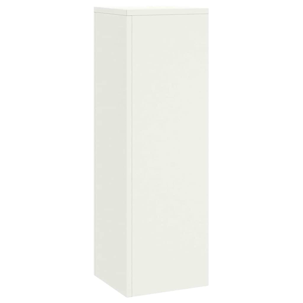 Supporti per piante 3 pcs Bianco 24 x 24 x 75 cm Acciaio