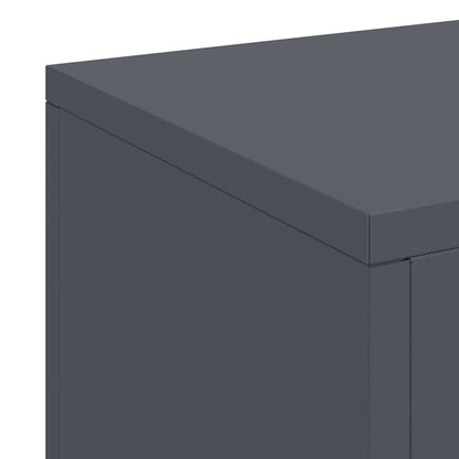 Supporti per piante 3 pcs Antracite 24 x 24 x 75 cm Acciaio