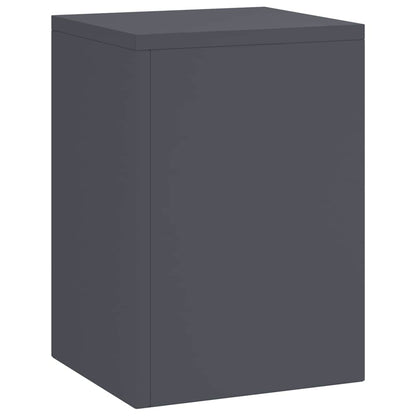 Supporti per piante 3 pcs Antracite 24 x 24 x 75 cm Acciaio