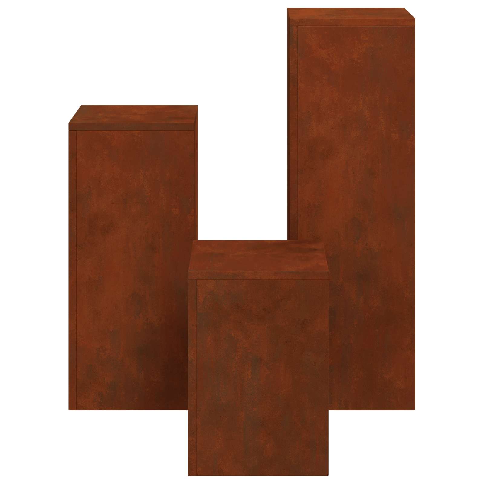 Supporto per piante 3 pcs Ruggine | homemem39
