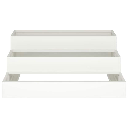 Vaso da giardino Bianco 90 x 90 x 35 cm Acciaio