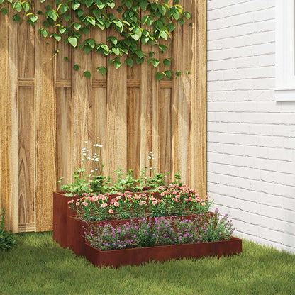 Vaso da giardino Ruggine 90 x 90 x 35 cm | homemem39