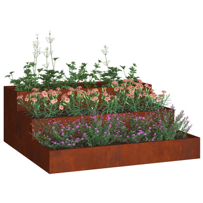 Vaso da giardino Ruggine 90 x 90 x 35 cm | homemem39