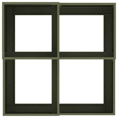 Vaso da giardino Oliver verde 80 x 80 x 48 cm Acciaio