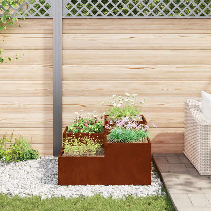 Vaso da giardino Ruggine 80 x 80 x 48 cm | homemem39