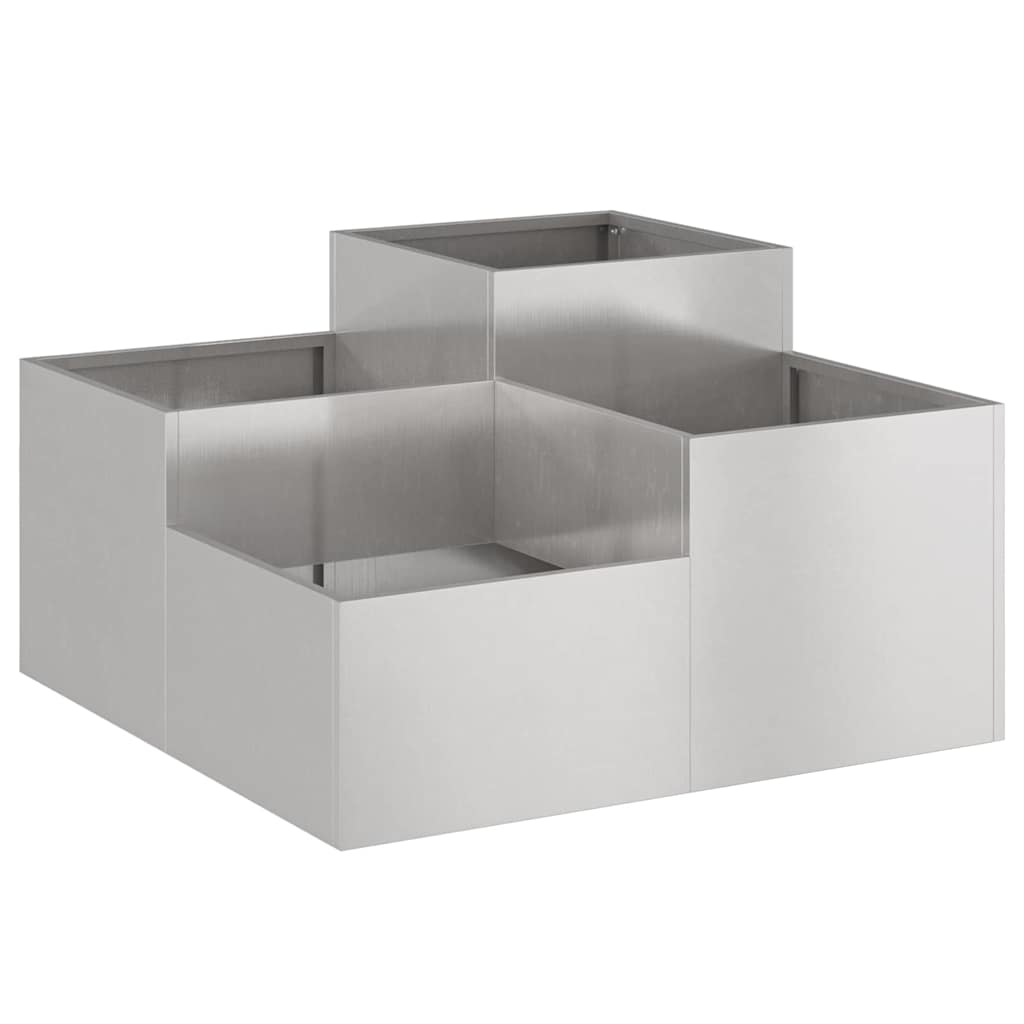 Vaso da giardino Ruggine 80 x 80 x 48 cm acciaio corten