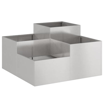 Vaso da giardino Ruggine 80 x 80 x 48 cm acciaio corten