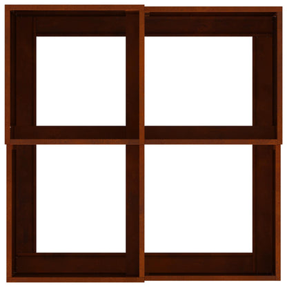 Vaso da giardino Ruggine 80 x 80 x 48 cm | homemem39