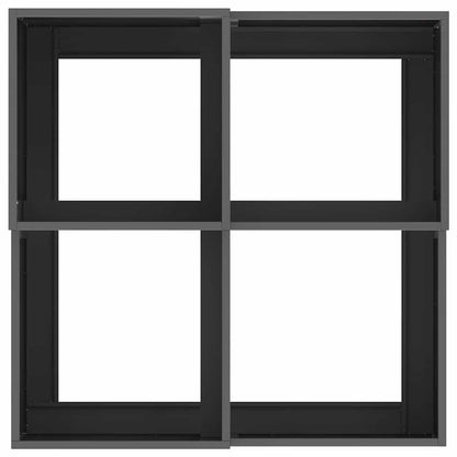Vaso da giardino Nero 100 x 100 x 48 cm Acciaio