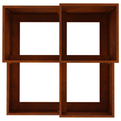 Vaso da giardino Ruggine 80 x 80 x 60 cm | homemem39
