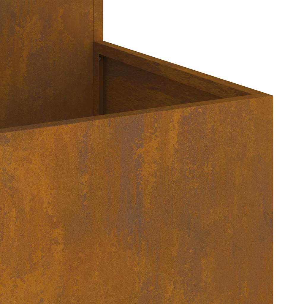 Vaso da giardino Ruggine 100 x 100 x 60 cm acciaio corten