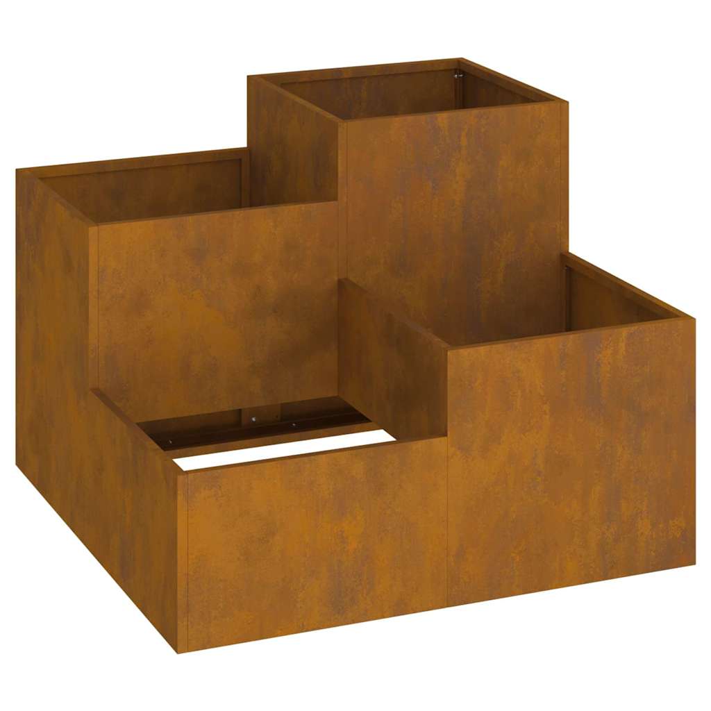 Vaso da giardino Ruggine 100 x 100 x 60 cm Acciaio CorTen