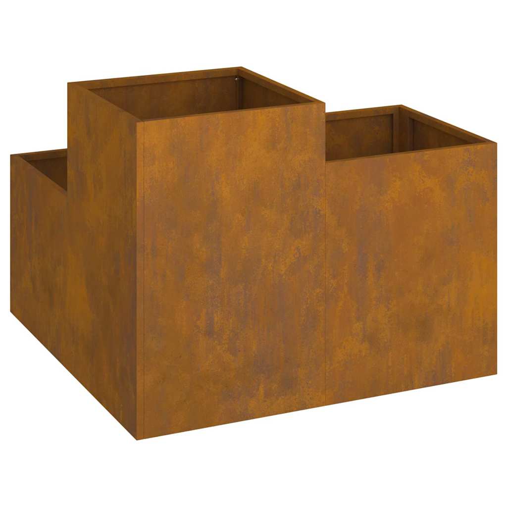 Vaso da giardino Ruggine 100 x 100 x 60 cm acciaio corten
