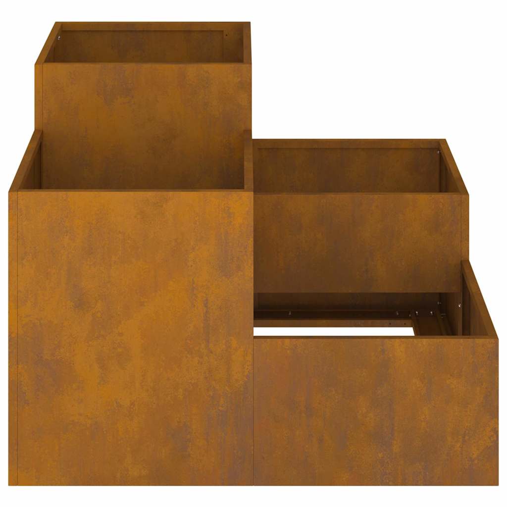 Vaso da giardino Ruggine 100 x 100 x 60 cm Acciaio CorTen