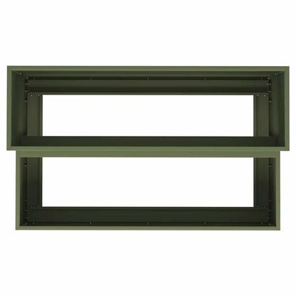 Vaso da giardino Oliver verde 100 x 60 x 45 cm Acciaio
