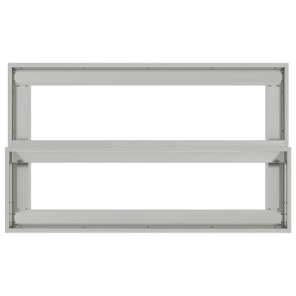 Vaso da giardino Argento 100 x 60 x 45 cm Acciaio zincato