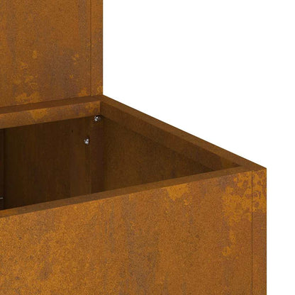 Vaso da giardino Ruggine 100 x 60 x 45 cm acciaio corten