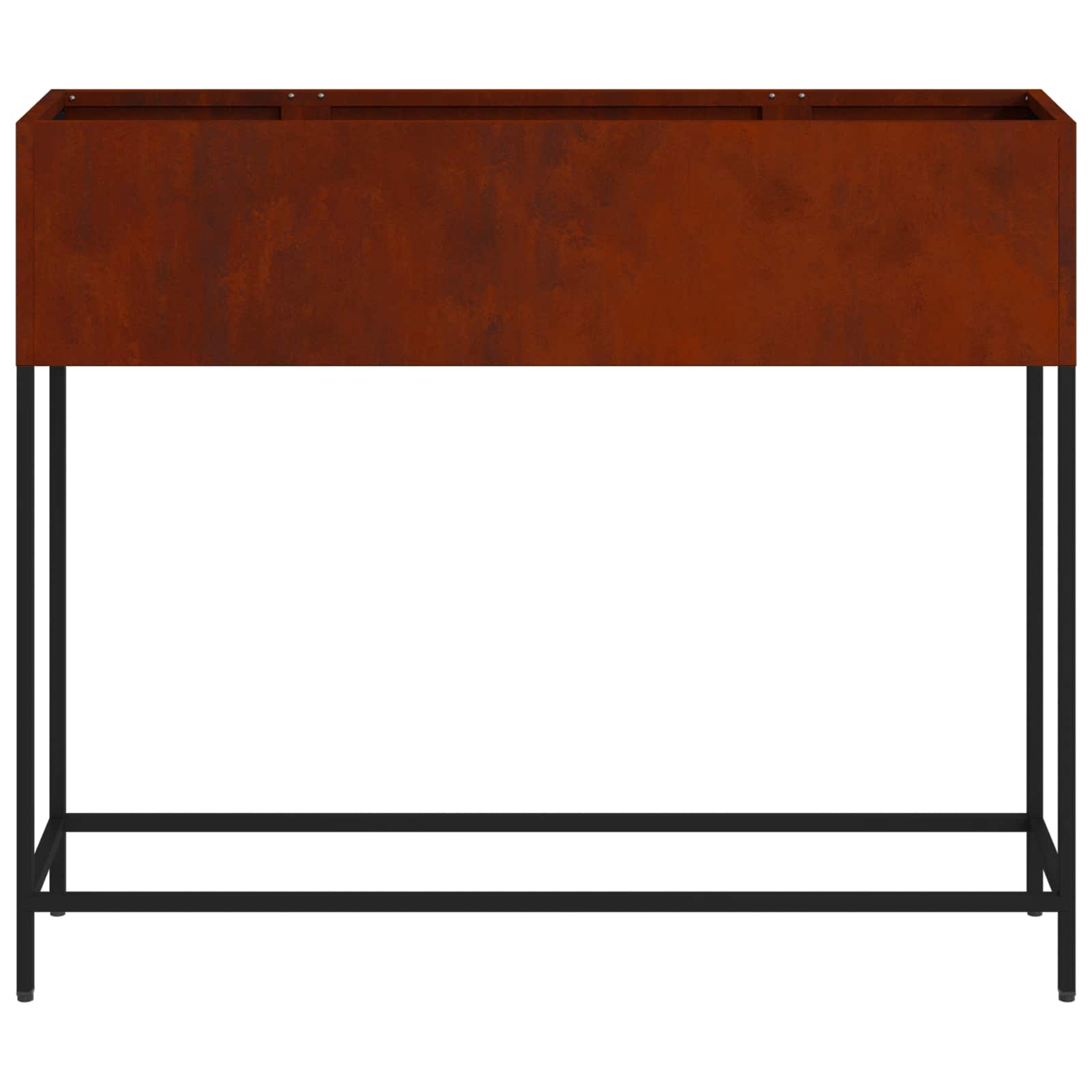 Vaso da Giardino Rialzato Ruggine 100 x 26 x 82 cm | homemem39