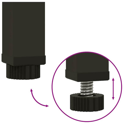 Vaso da Giardino Rialzato Ruggine 100 x 26 x 82 cm