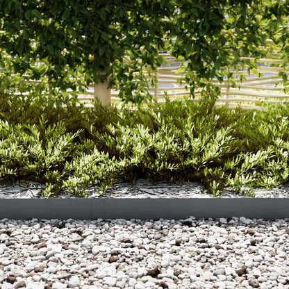 Bordura per Prato 20 pcs Antracite 100 x 0.05 x 20 cm