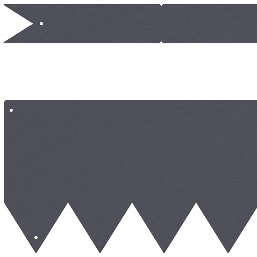 Bordura per Prato 30 pcs Antracite 100 x 0.05 x 20 cm