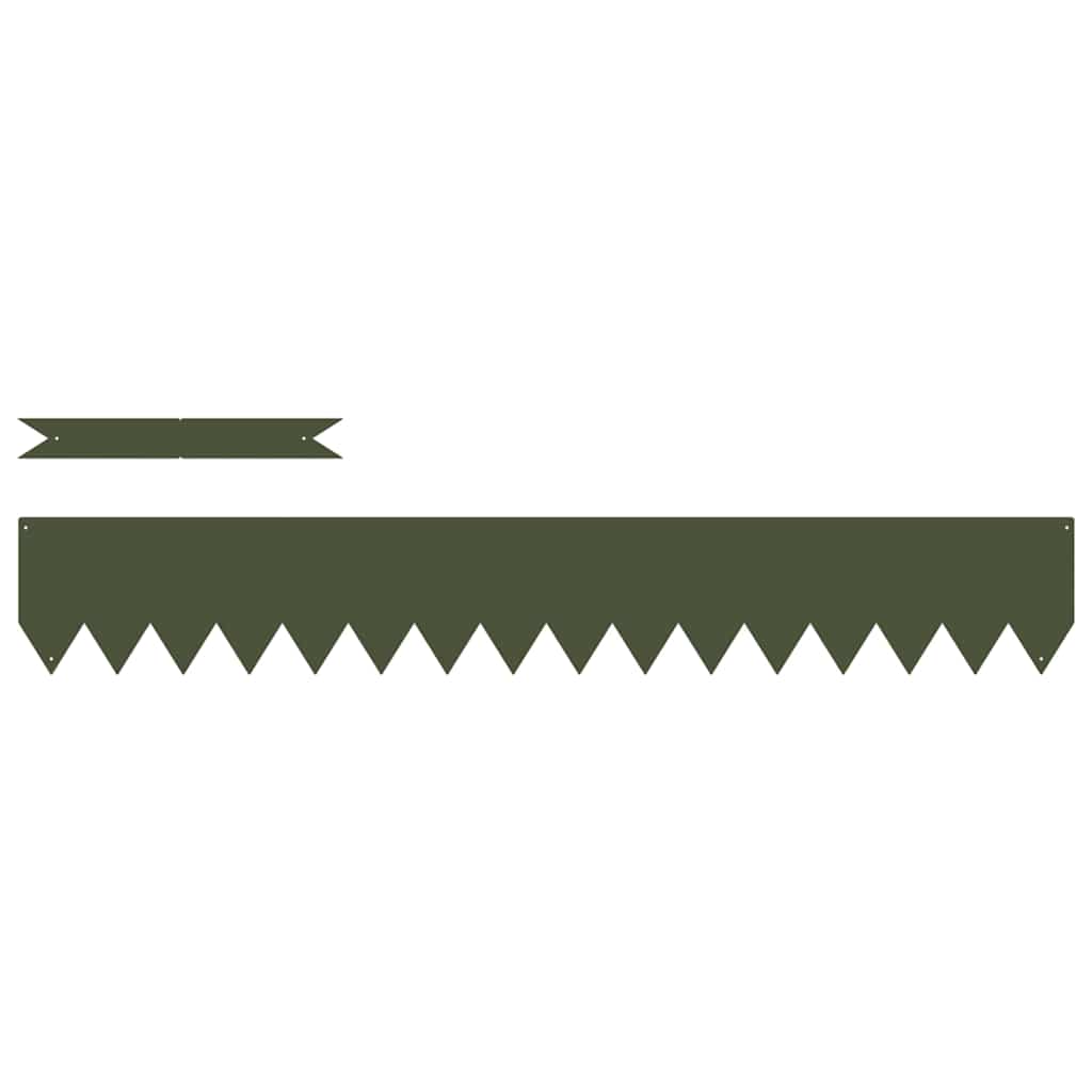 Bordura per Prato 30 pcs Verde oliva 100 x 0.05 x 20 cm