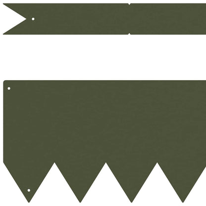 Bordura per Prato 50 pcs Verde oliva 100 x 0.05 x 20 cm
