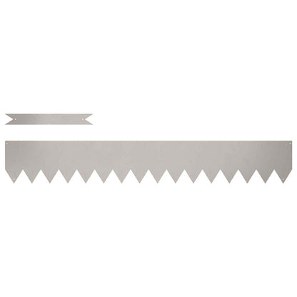 Bordura per Prato 20 pcs Marrone 100 x 0.05 x 20 cm