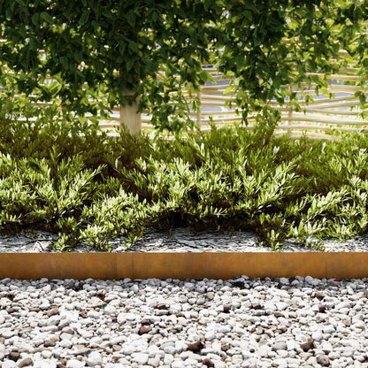 Bordura per Prato 50 pcs Marrone 100 x 0.05 x 20 cm