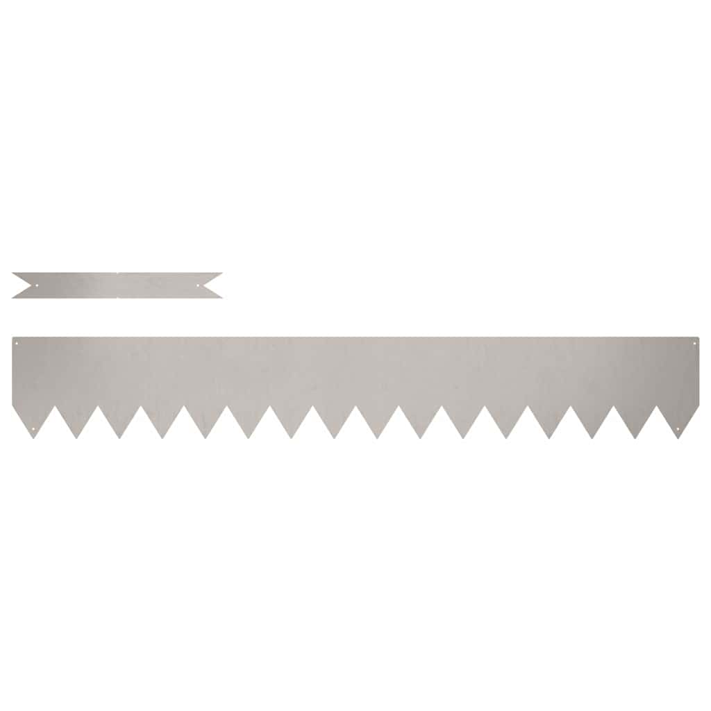 Bordura per Prato 50 pcs Marrone 100 x 0.05 x 20 cm