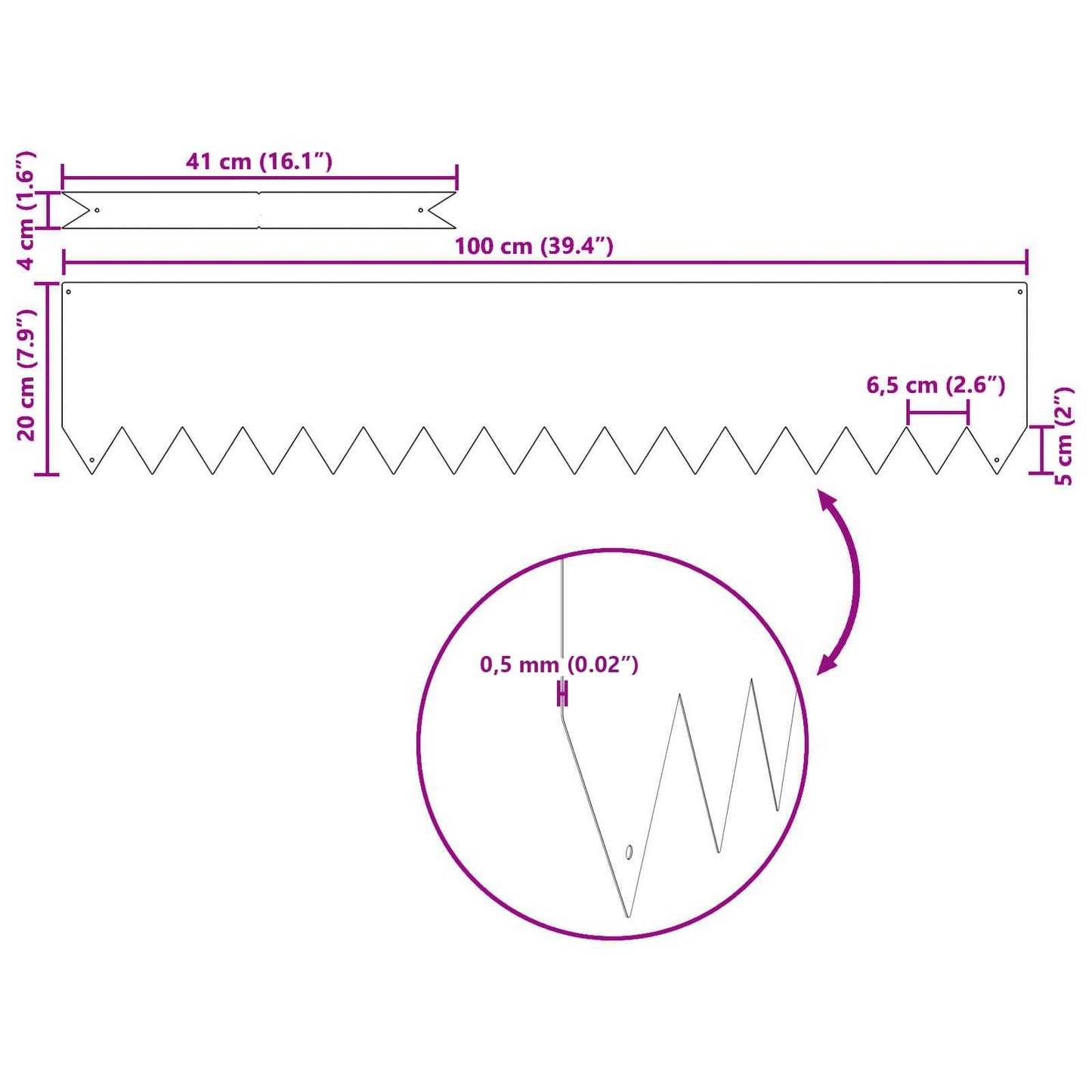 Bordura per Prato 20 pcs Verde oliva 100 x 0.05 x 20 cm | homemem39