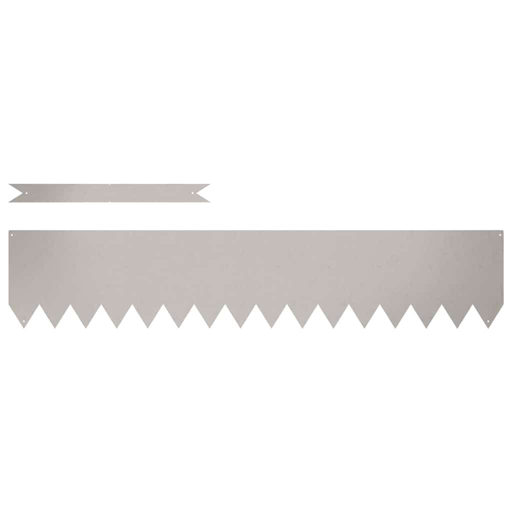 Bordura per Prato 10 pcs Marrone 100 x 0.05 x 20 cm