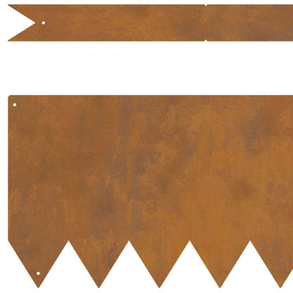 Bordura per Prato 30 pcs Marrone 100 x 0.05 x 20 cm