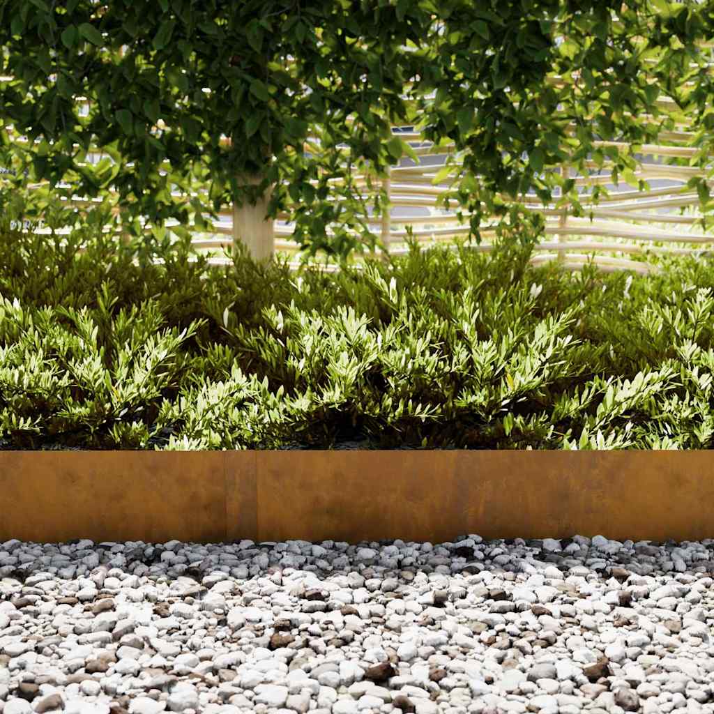 Bordura per Prato 30 pcs Marrone 100 x 0.05 x 20 cm