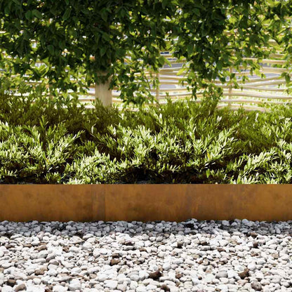 Bordura per Prato 30 pcs Marrone 100 x 0.05 x 20 cm