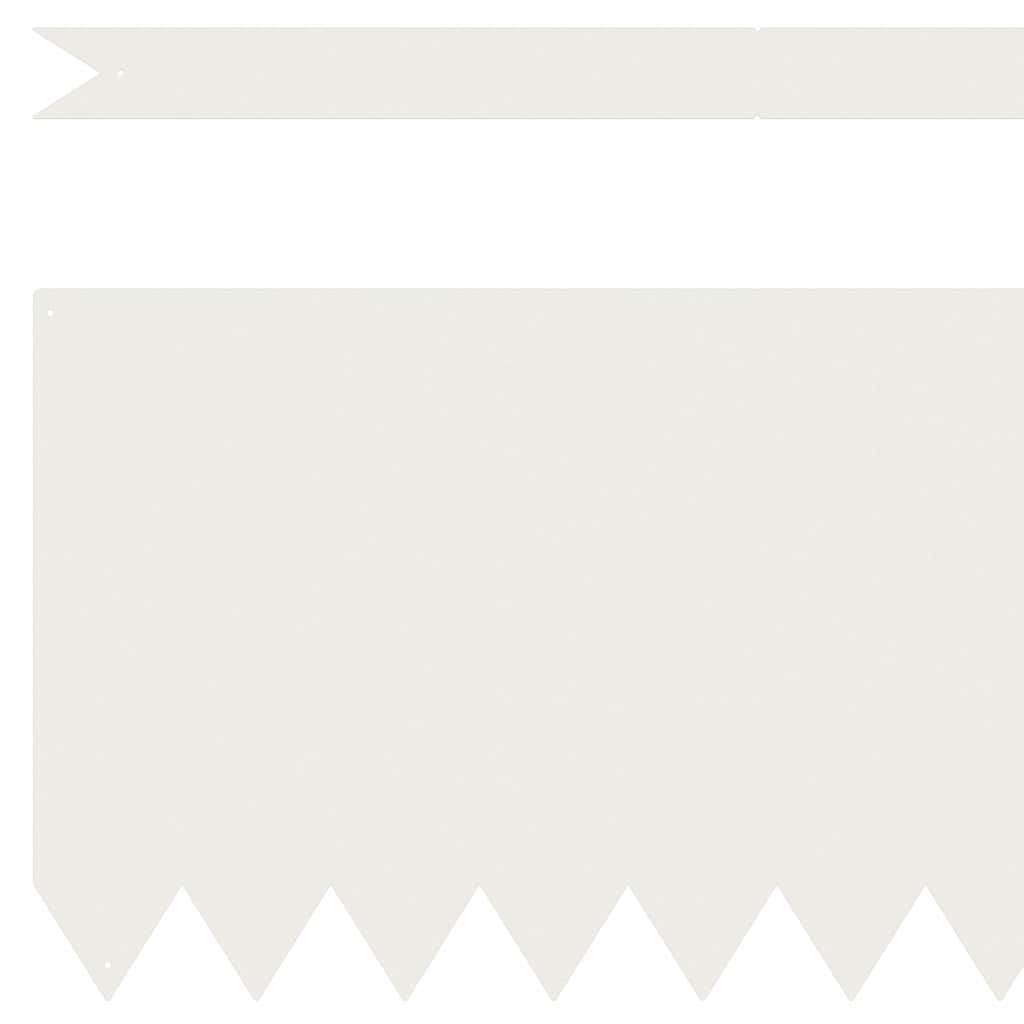 Bordura per Prato 10 pcs Bianco 100 x 0.05 x 20 cm