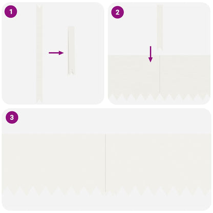 Bordura per Prato 20 pcs Bianco 100 x 0.05 x 20 cm